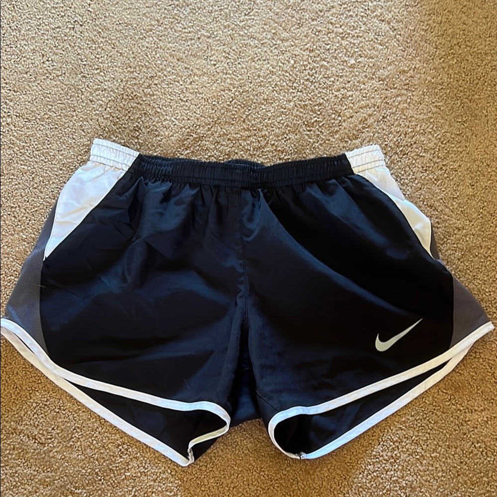 Nike Women's Athletic Shorts - Black and White